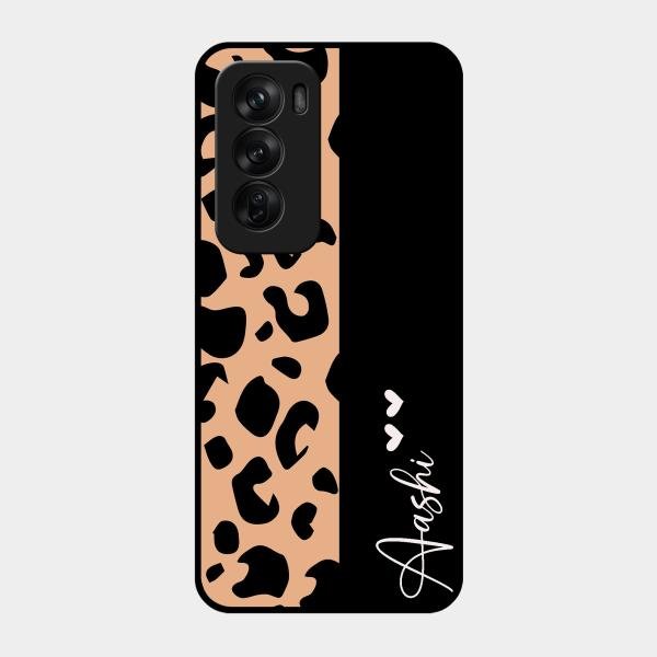 Leopard Glass Case Cover For Oppo Reno 12 Pro 5G