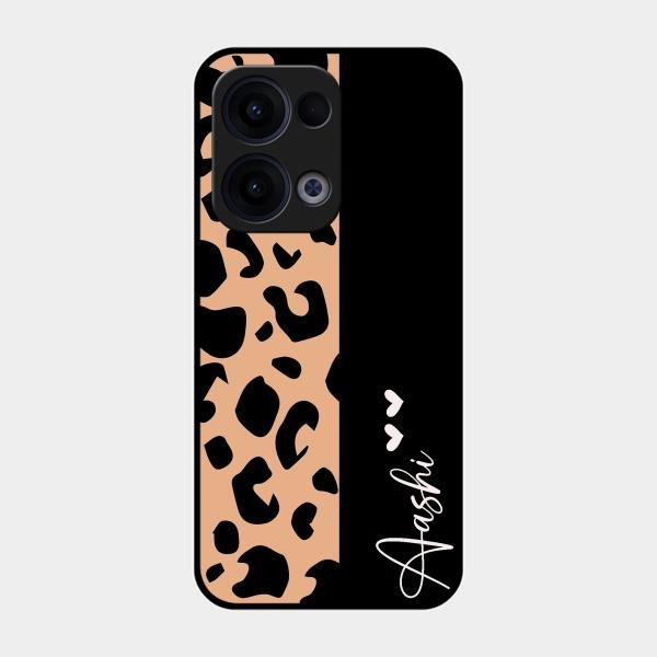 Leopard Glass Case Cover For Oppo Reno 13 5G