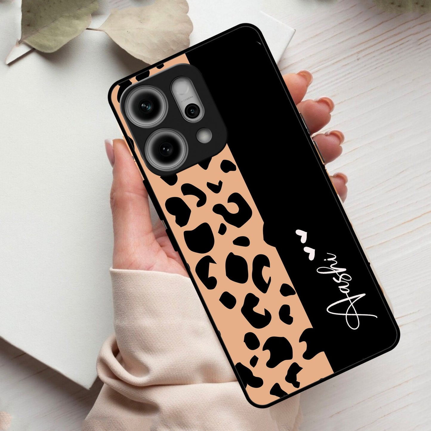 Leopard Glass Case Cover For Oppo