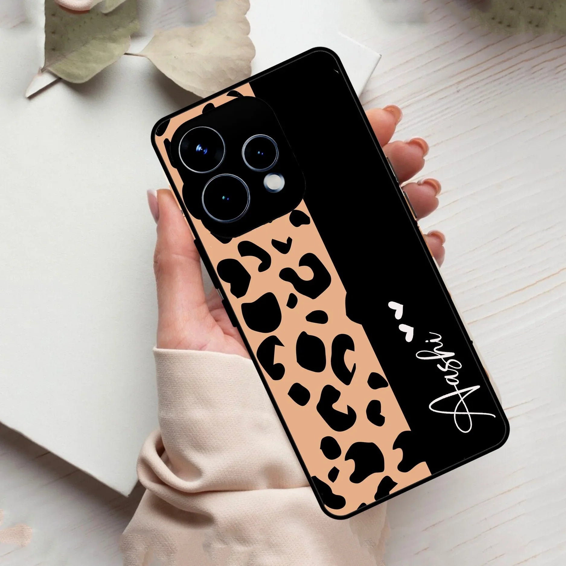 Leopard Glass Case Cover For Oppo