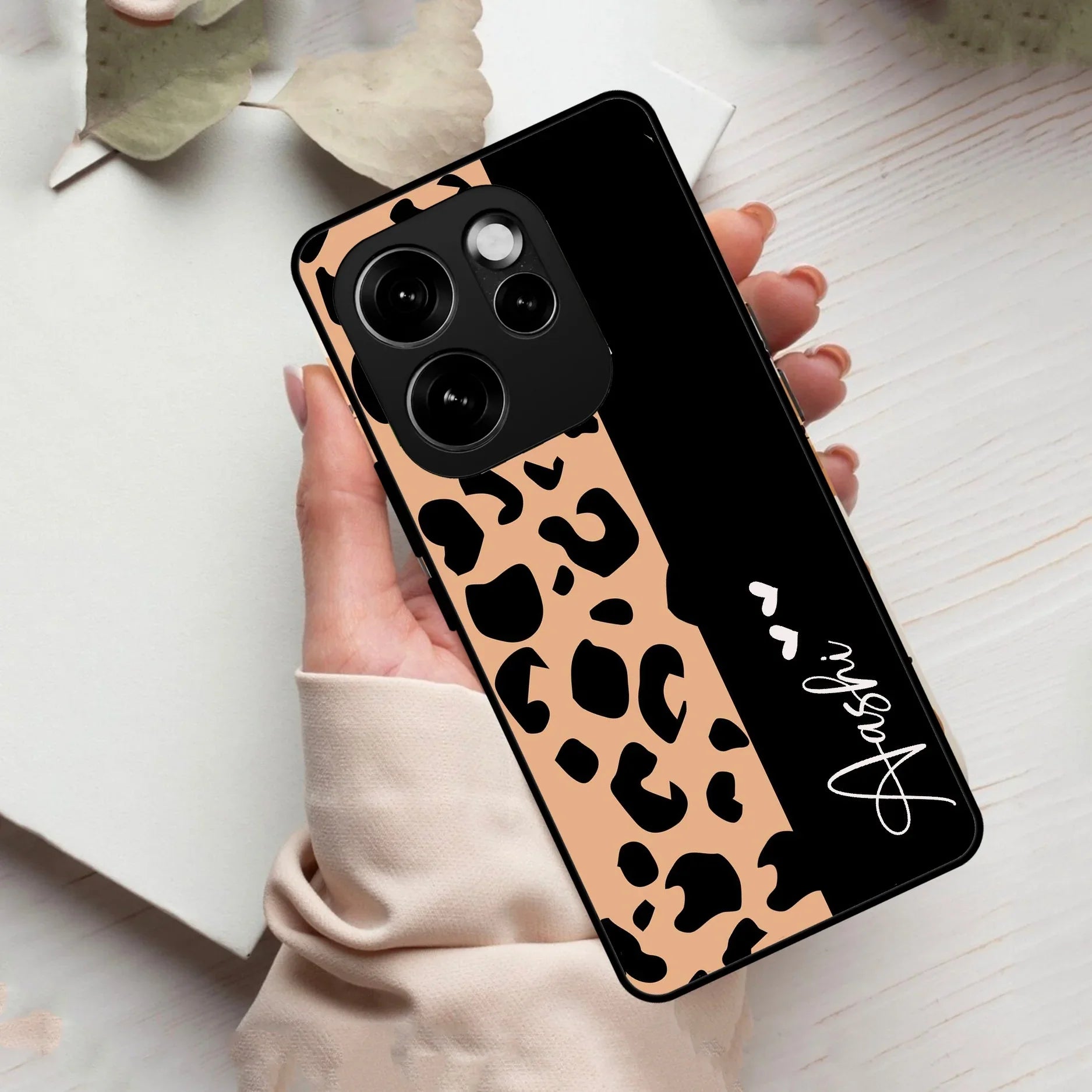 Leopard Glass Case Cover For Oppo