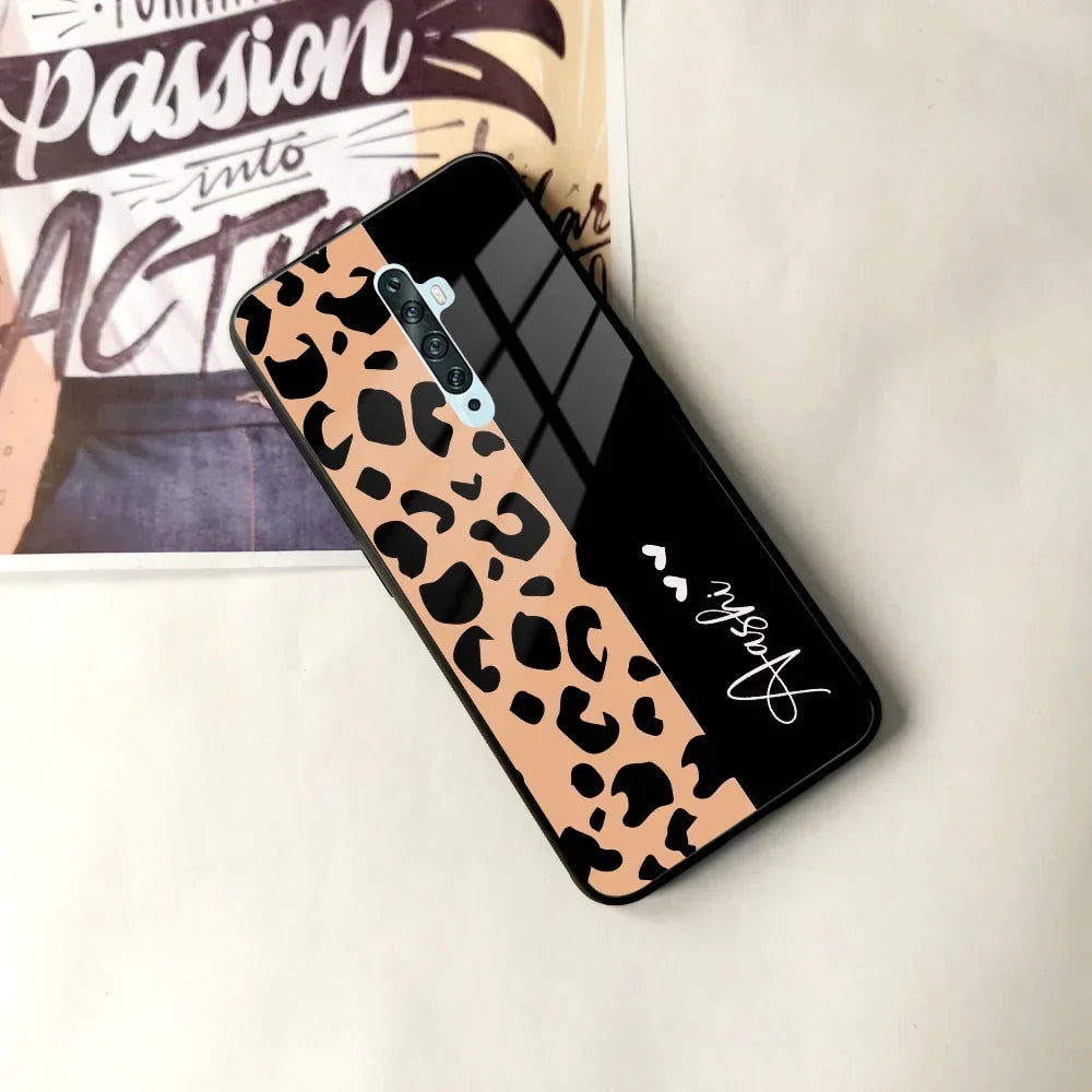 Leopard Glass Case Cover For Oppo - ShopOnCliQ