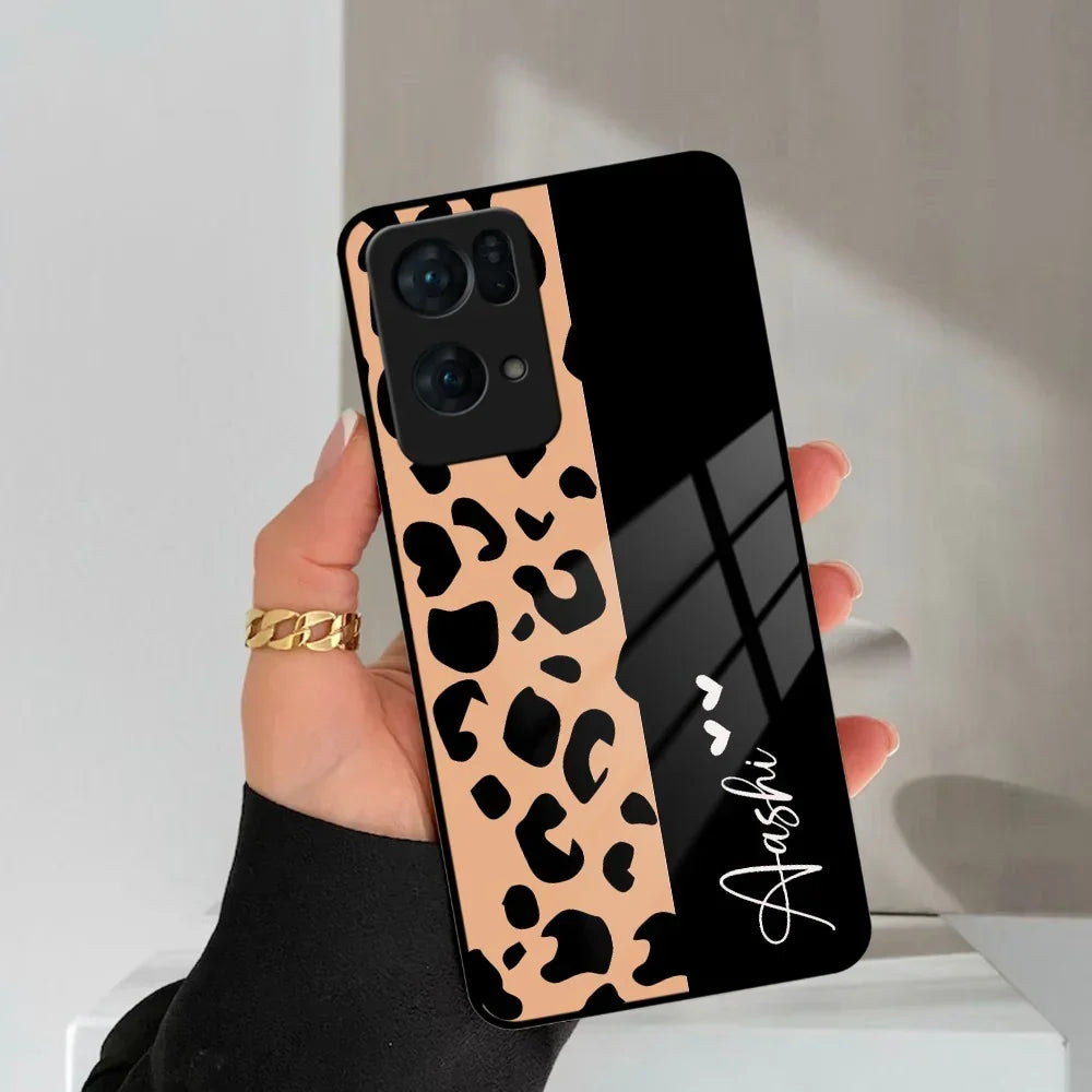 Leopard Glass Case Cover For Oppo - ShopOnCliQ