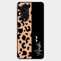 Leopard Glass Case Cover For Oppo Reno 8T 5G