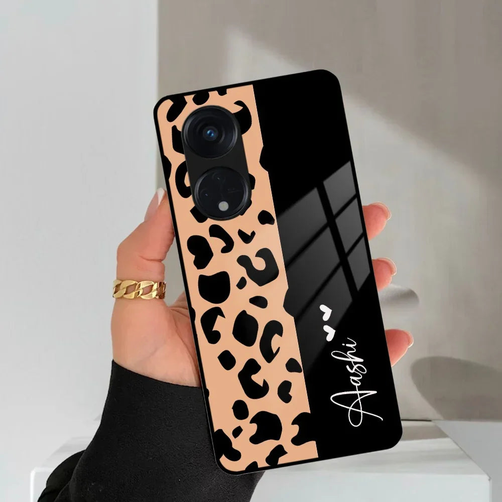 Leopard Glass Case Cover For Oppo - ShopOnCliQ