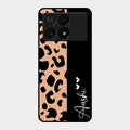 Leopard Glass Case Cover For Poco X6 Pro 5G