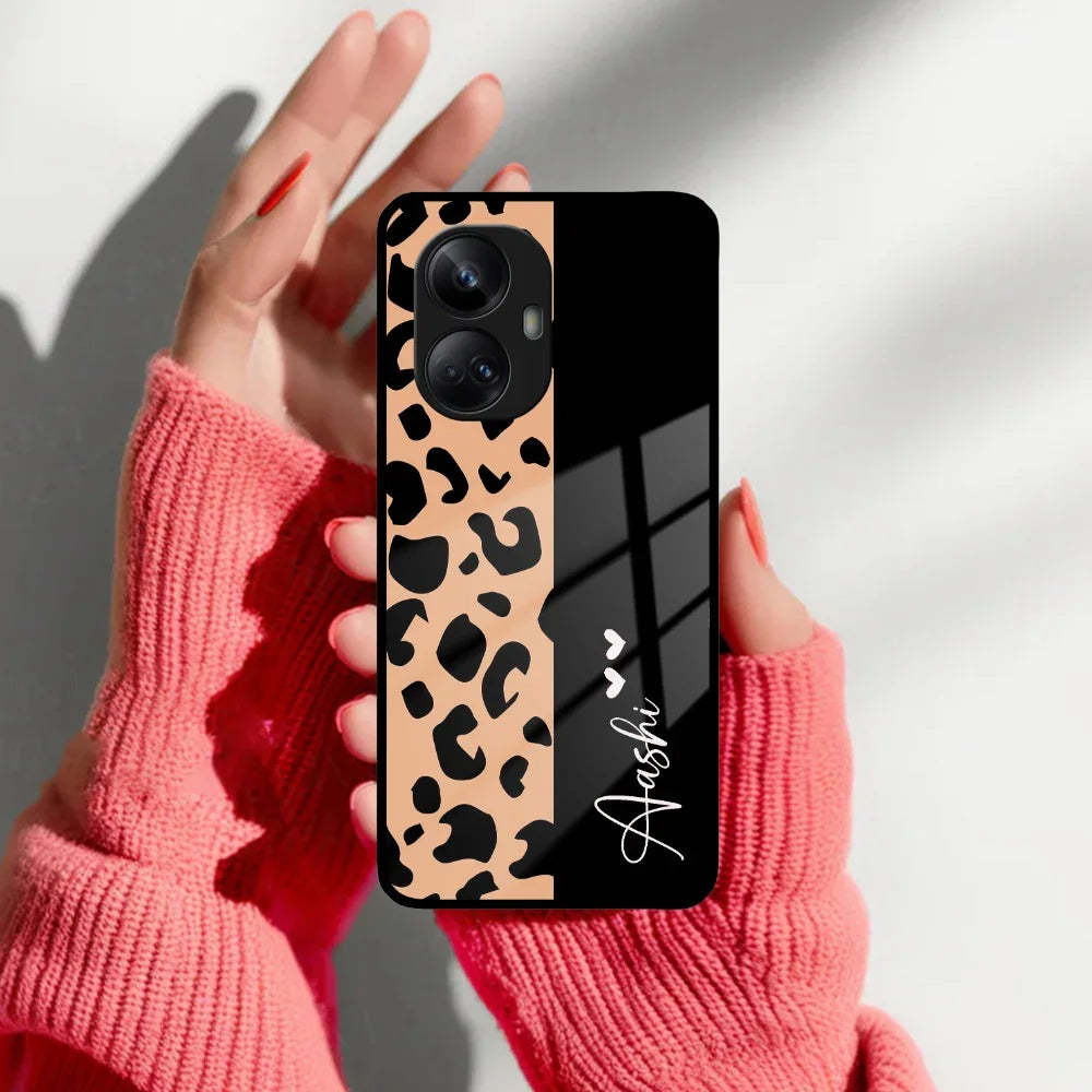Leopard Glass Case Cover For Realme/Narzo - ShopOnCliQ
