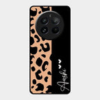 Leopard Glass Case Cover For Realme 12 Pro Plus 5G