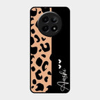 Leopard Glass Case Cover For Realme 12X 5G