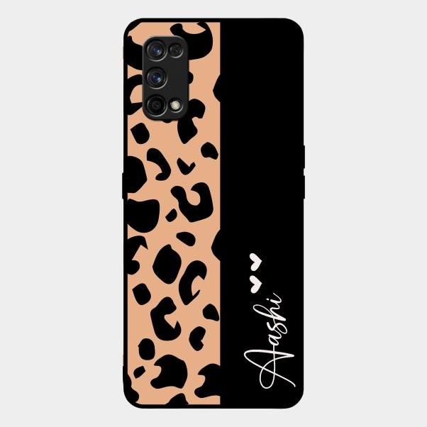 Leopard Glass Case Cover For Realme 7 Pro