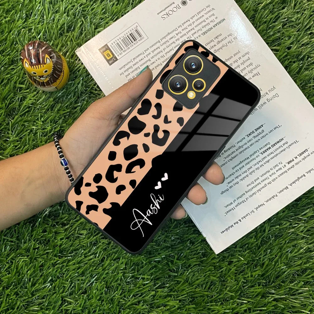 Leopard Glass Case Cover For Realme/Narzo - ShopOnCliQ