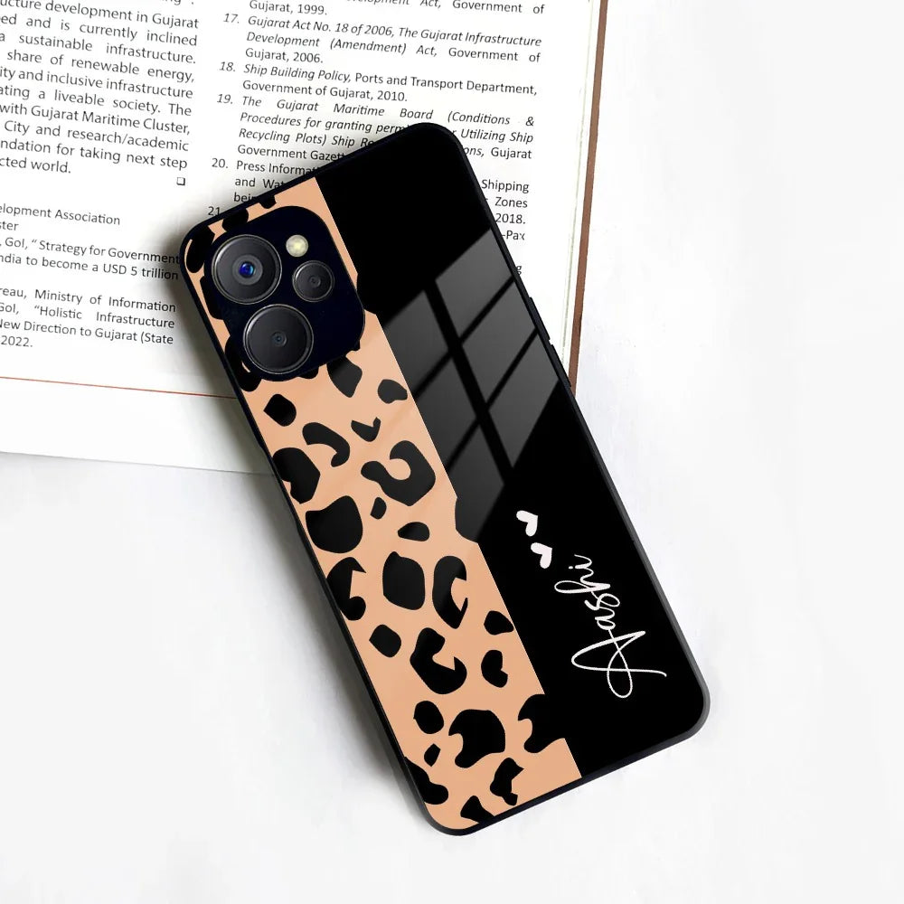 Leopard Glass Case Cover For Realme/Narzo - ShopOnCliQ