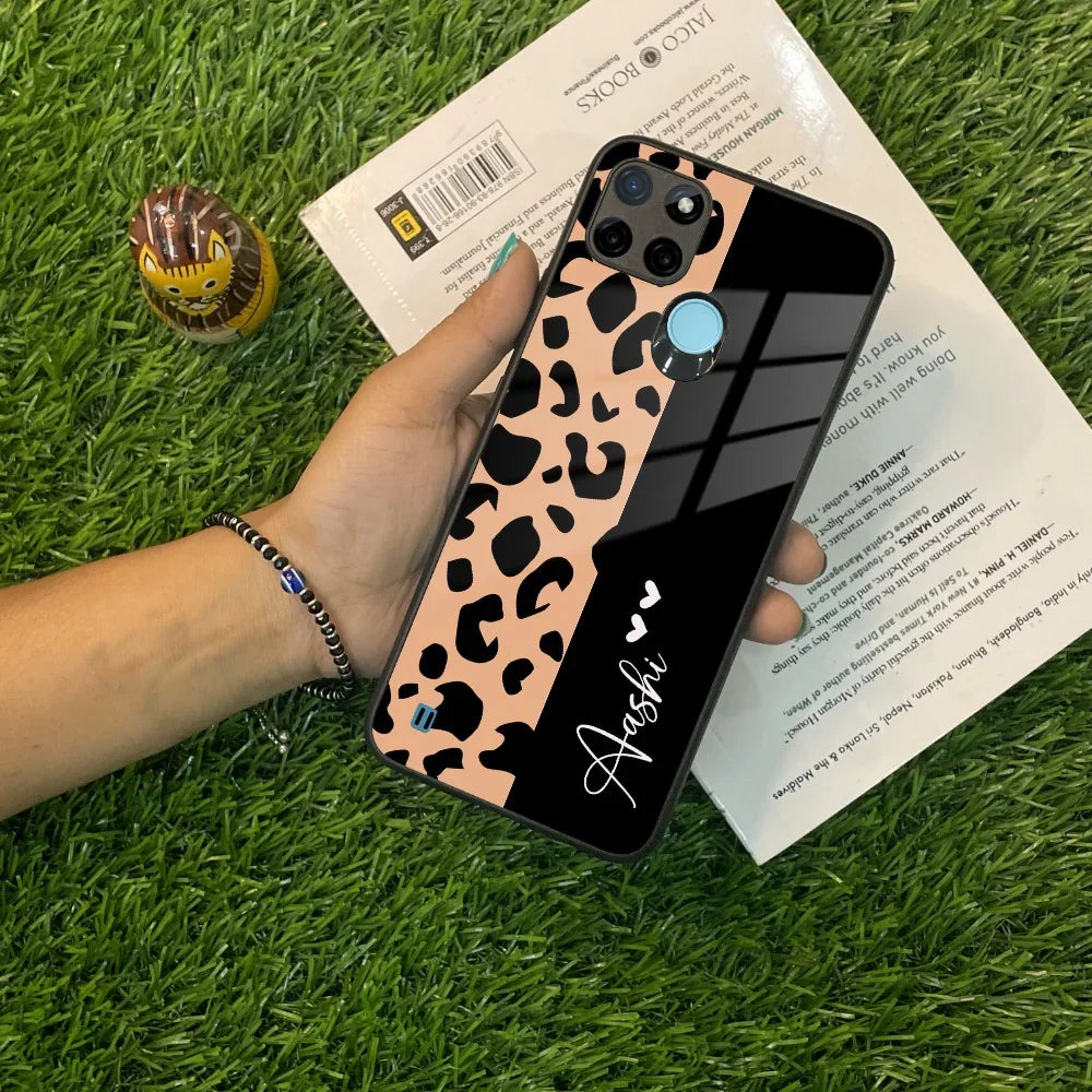 Leopard Glass Case Cover For Realme/Narzo - ShopOnCliQ
