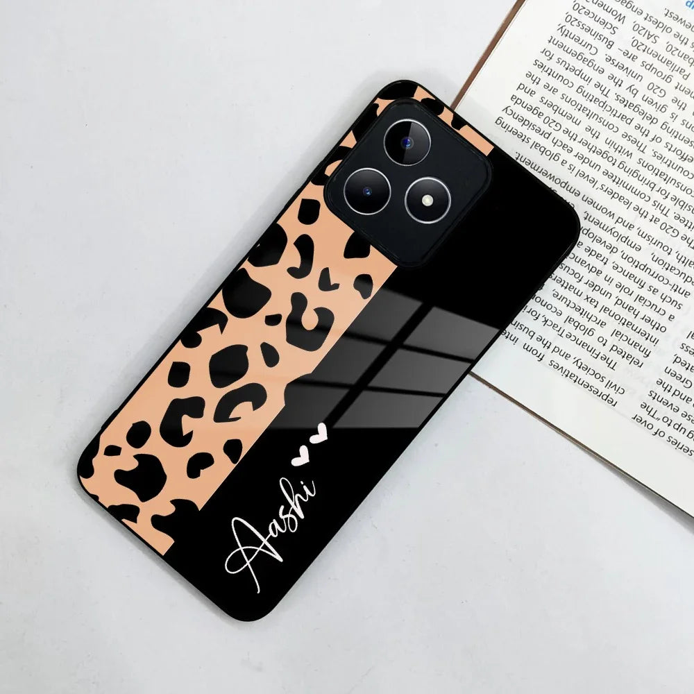 Leopard Glass Case Cover For Realme/Narzo - ShopOnCliQ