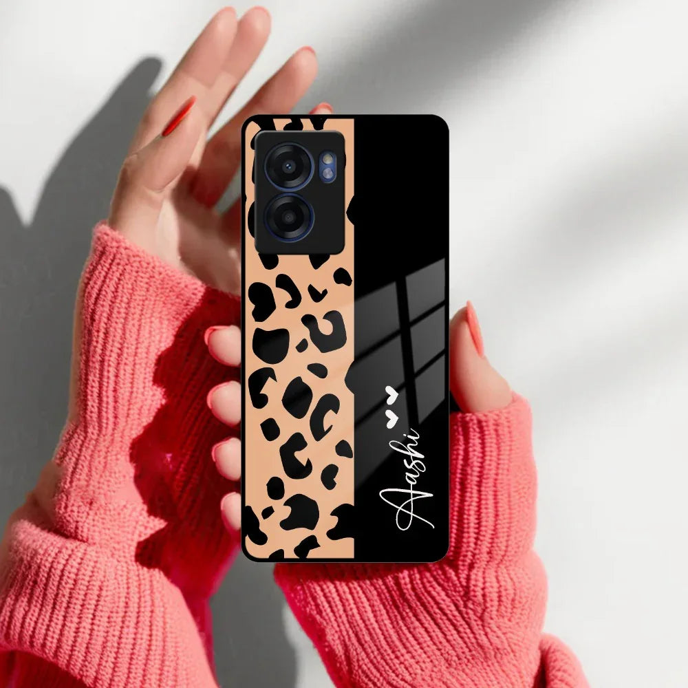 Leopard Glass Case Cover For Realme/Narzo - ShopOnCliQ