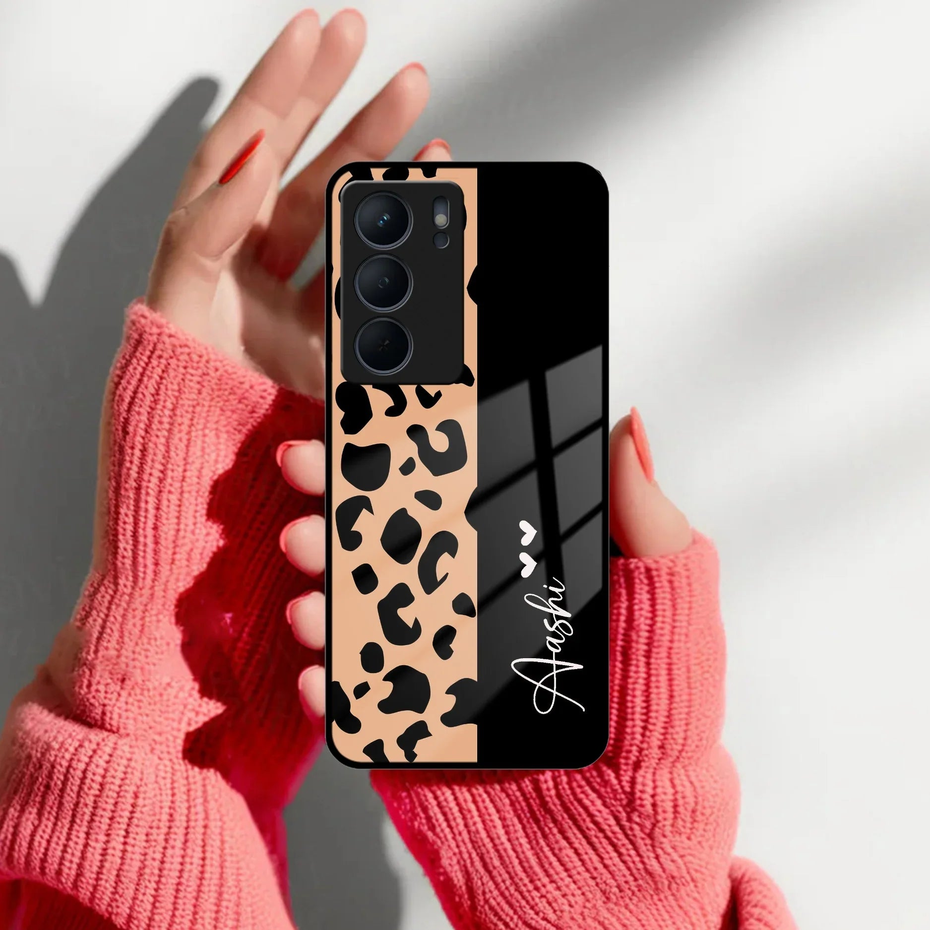 Leopard Glass Case Cover For Realme/Narzo - ShopOnCliQ