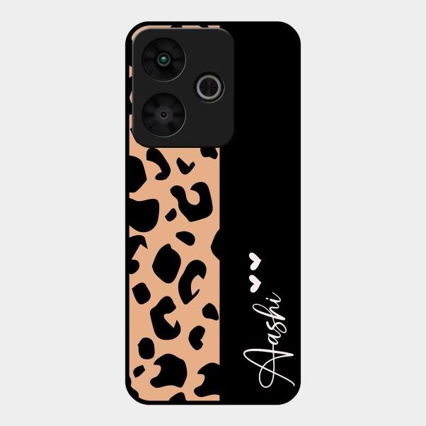 Leopard Glass Case Cover For Redmi 13 5G