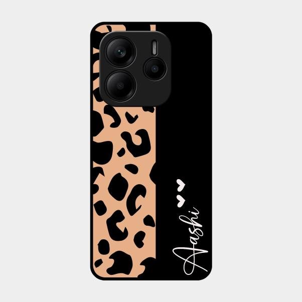 Leopard Glass Case Cover For Redmi Note 14 Se 5G