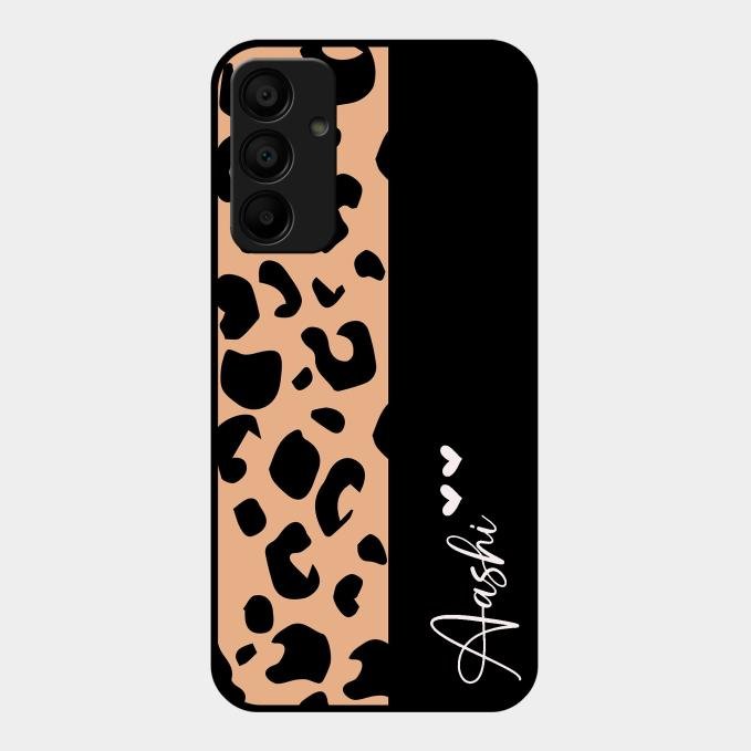 Leopard Glass Case Cover For Samsung Galaxy F15 5G