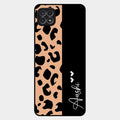 Leopard Glass Case Cover For Samsung Galaxy F42 5G