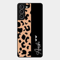 Leopard Glass Case Cover For Samsung Galaxy S21