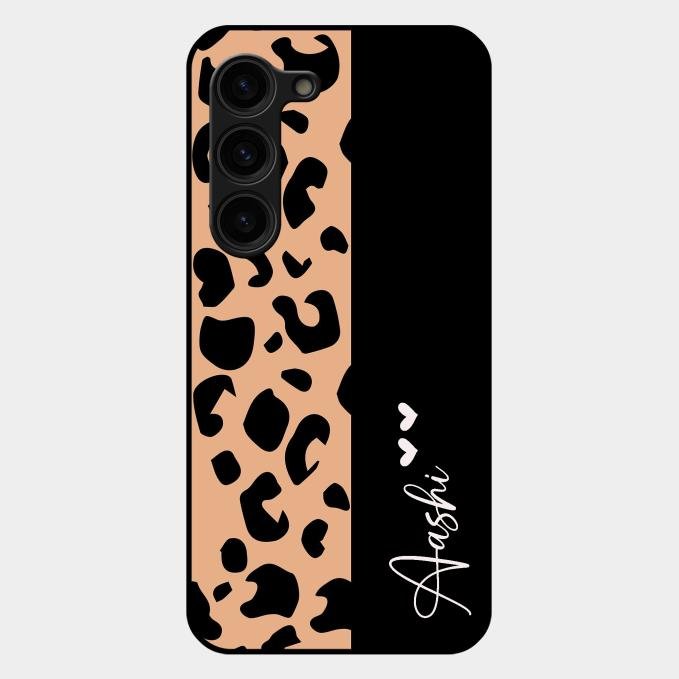 Leopard Glass Case Cover For Samsung Galaxy S23 Plus 5G