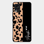 Leopard Glass Case Cover For Vivo V20 2021