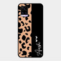 Leopard Glass Case Cover For Vivo V20