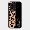 Leopard Glass Case Cover For Vivo V25 5G