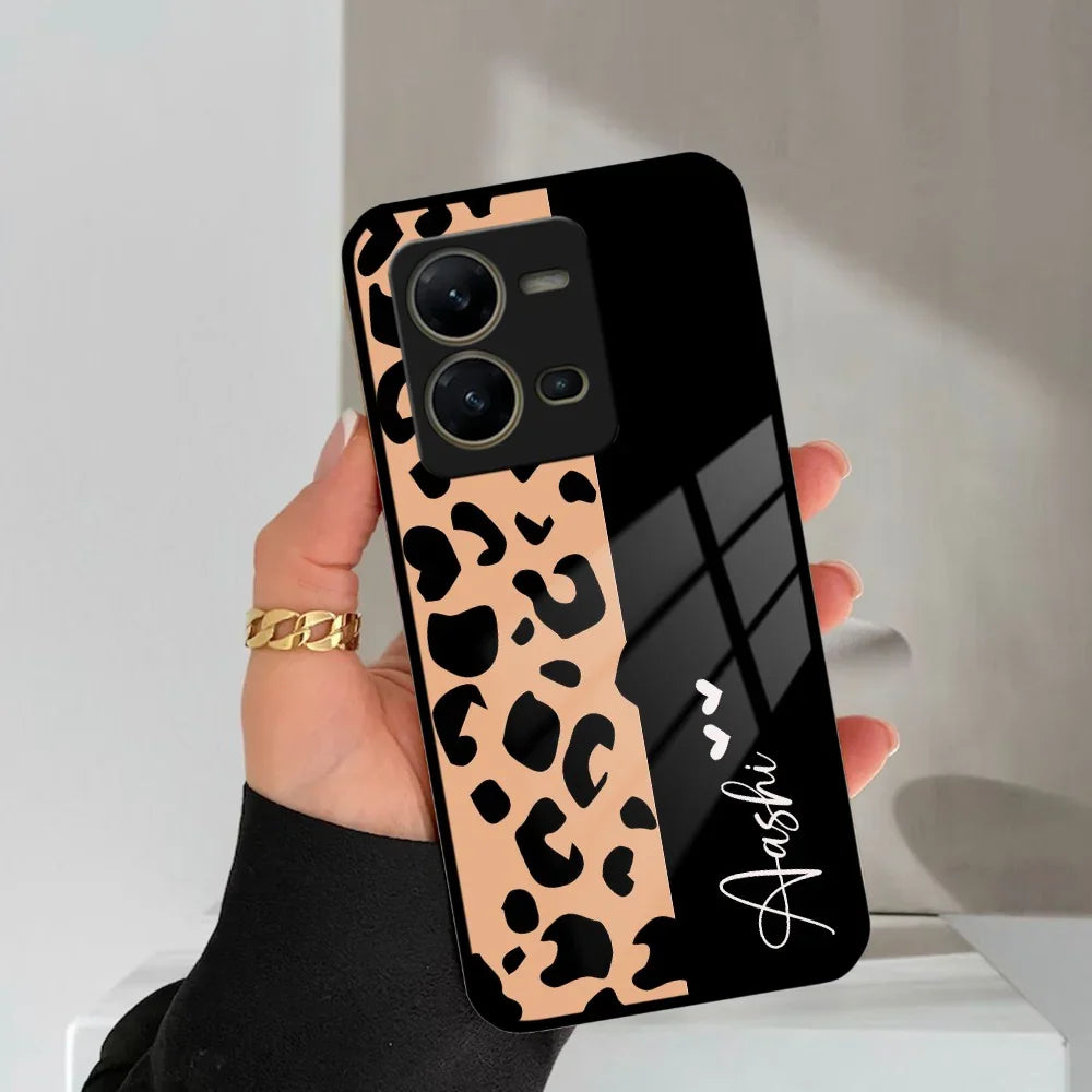 Leopard Glass Case Cover For Vivo - ShopOnCliQ
