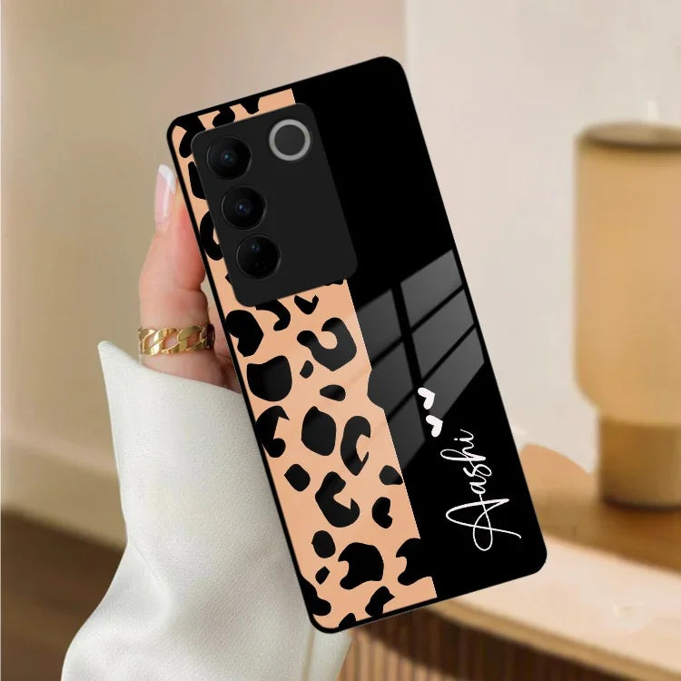 Leopard Glass Case Cover For Vivo - ShopOnCliQ