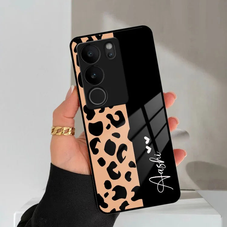 Leopard Glass Case Cover For Vivo - ShopOnCliQ
