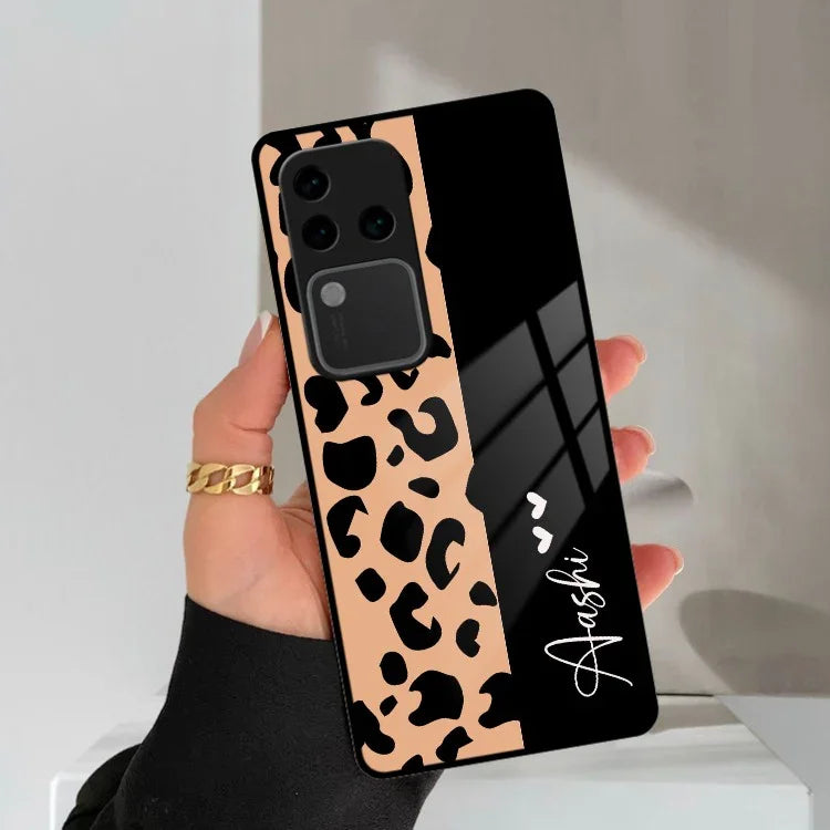 Leopard Glass Case Cover For Vivo - ShopOnCliQ