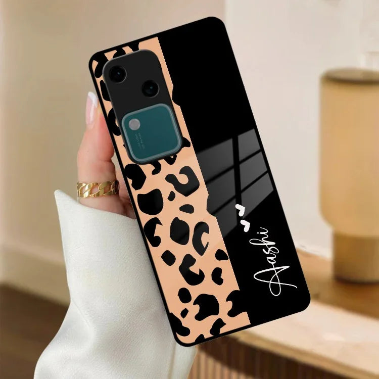 Leopard Glass Case Cover For Vivo - ShopOnCliQ