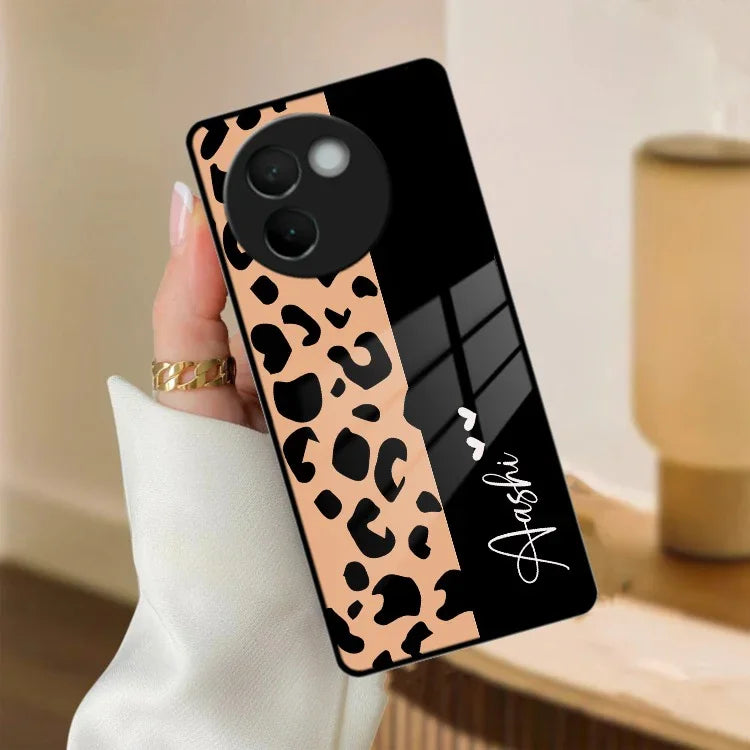 Leopard Glass Case Cover For Vivo - ShopOnCliQ