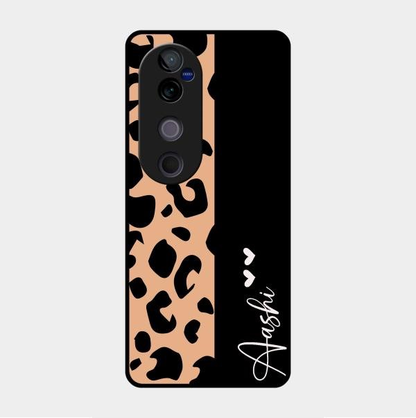 Leopard Glass Case Cover For Vivo V40 Pro 5G