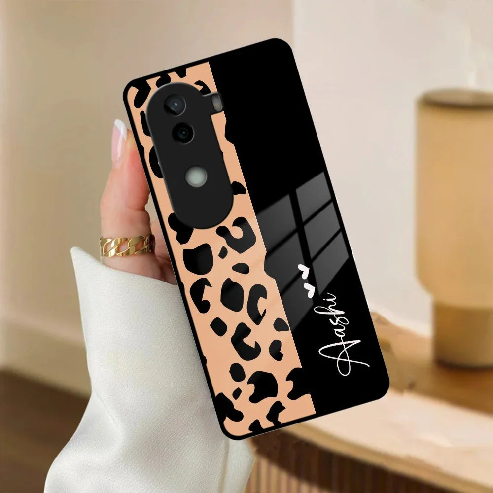 Leopard Glass Case Cover For Vivo - ShopOnCliQ