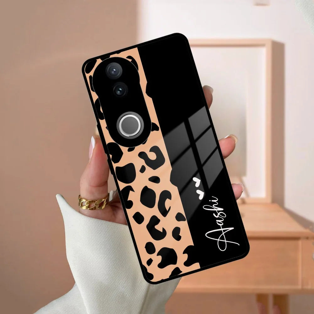 Leopard Glass Case Cover For Vivo - ShopOnCliQ