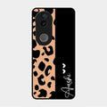 Leopard Glass Case Cover For Vivo V50E 5G