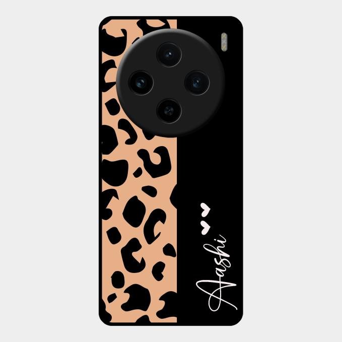 Leopard Glass Case Cover For Vivo X100 5G