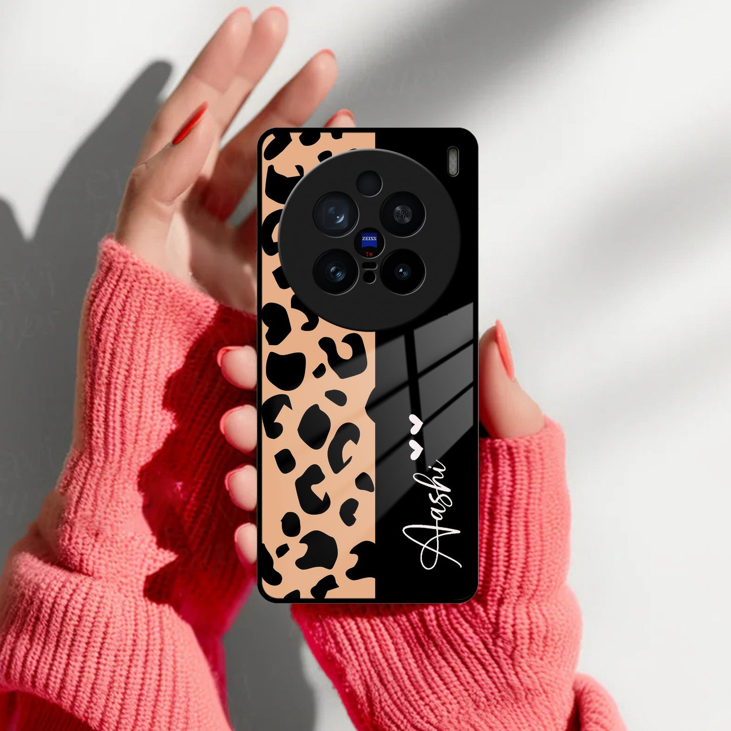 Leopard Glass Case Cover For Vivo