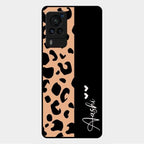 Leopard Glass Case Cover For Vivo X60 Pro 5G