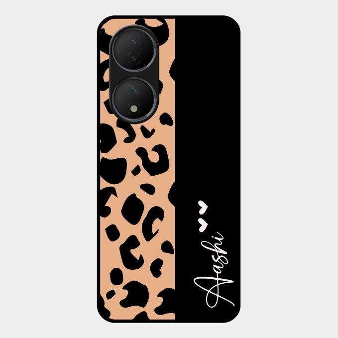 Leopard Glass Case Cover For Vivo Y100 5G