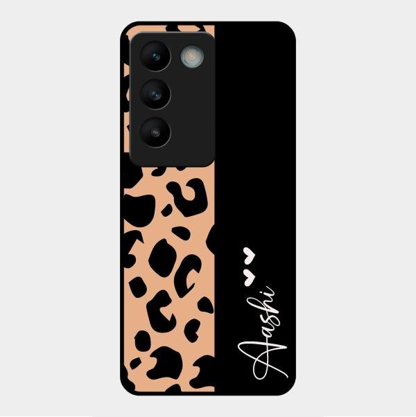 Leopard Glass Case Cover For Vivo Y200E 5G