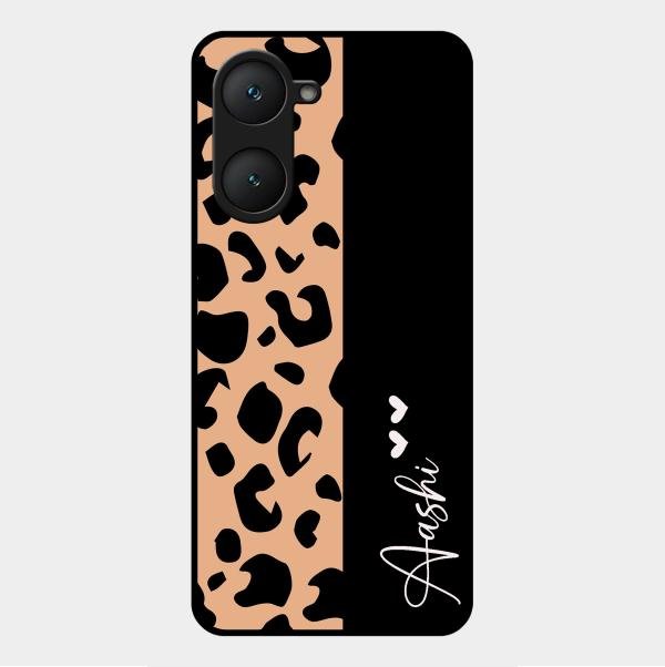 Leopard Glass Case Cover For Vivo Y28E 5G