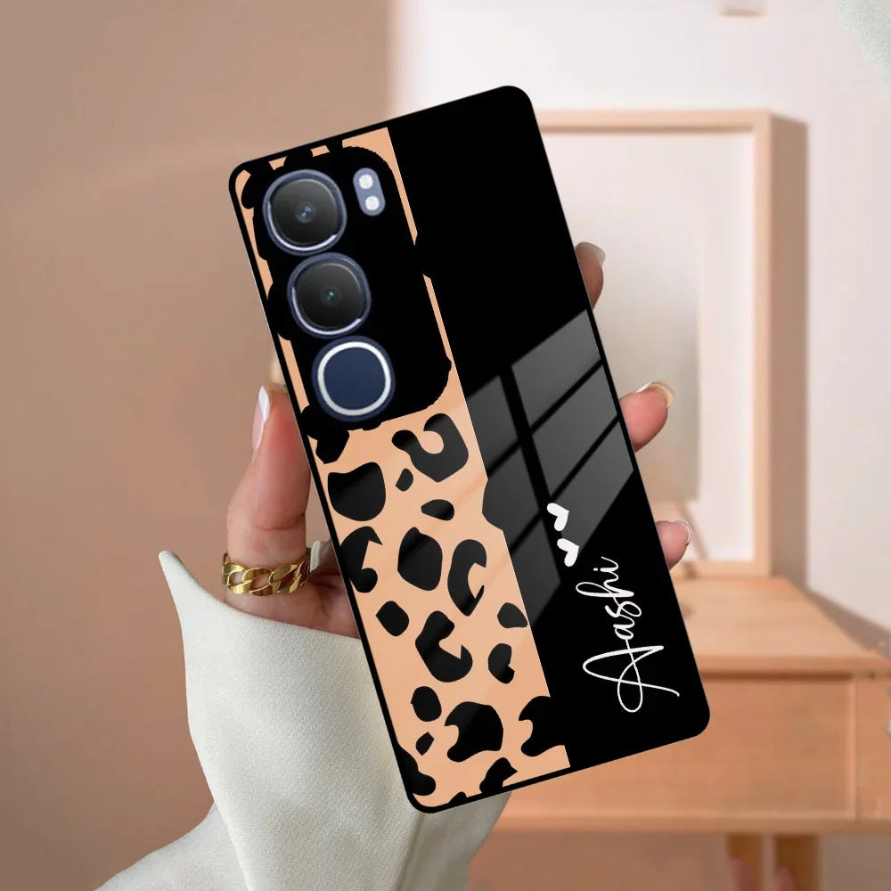 Leopard Glass Case Cover For Vivo - ShopOnCliQ
