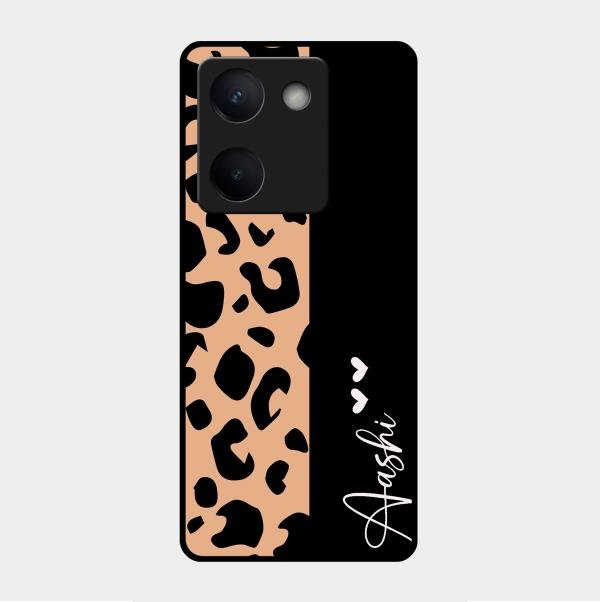 Leopard Glass Case Cover For Vivo Y300 Plus 5G