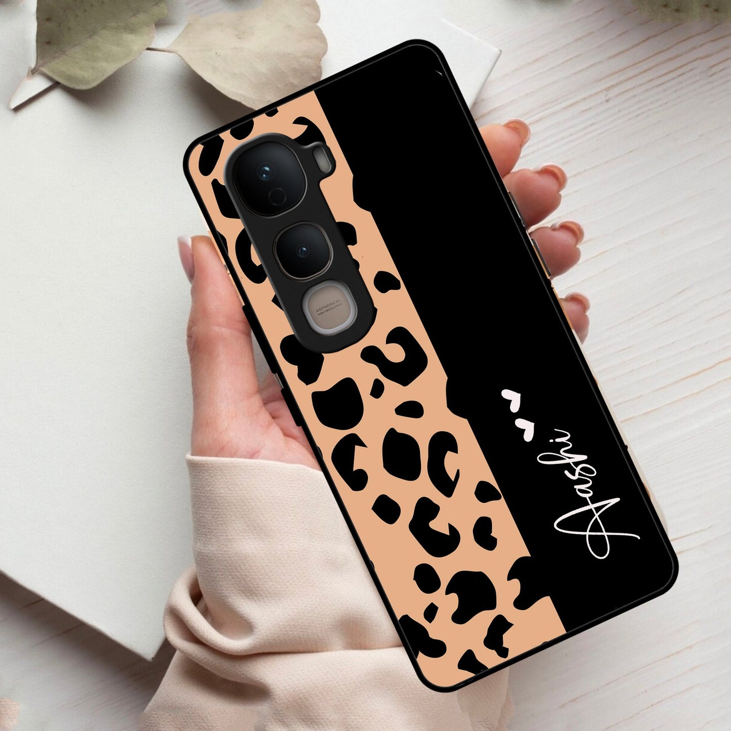 Leopard Glass Case Cover For Vivo