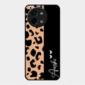 Leopard Glass Case Cover For Vivo Y58 5G