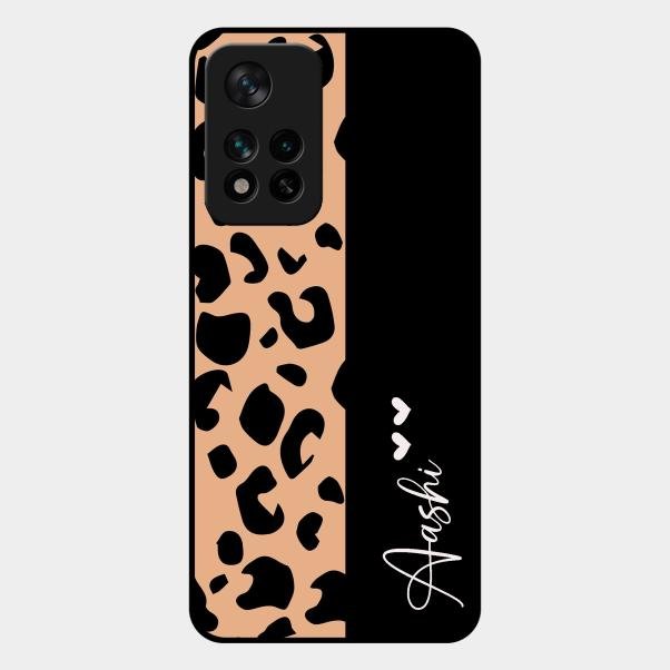 Leopard Glass Case Cover For Xiaomi 11I 5G